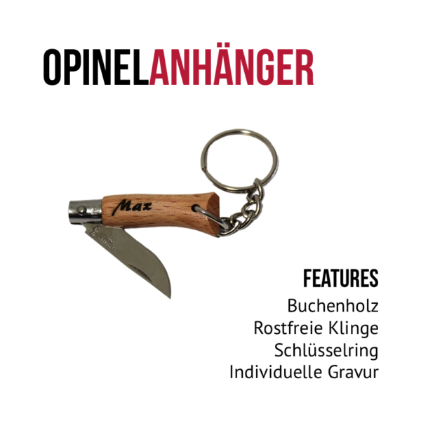 Opinel Messer Schlüsselanhänger Buche N°02