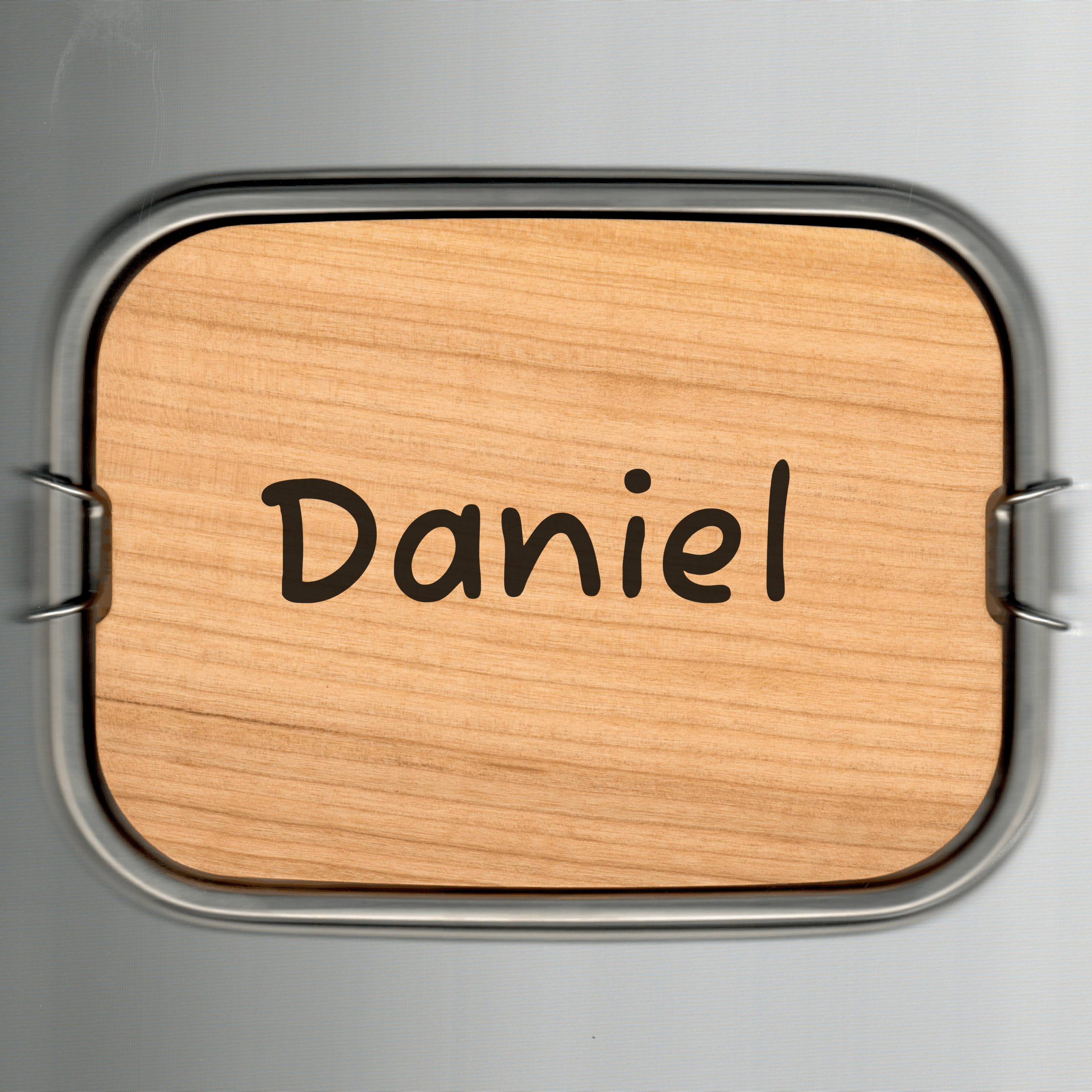 Lunchbox mit Schneidebrett Kirsche geölt – Bild 5