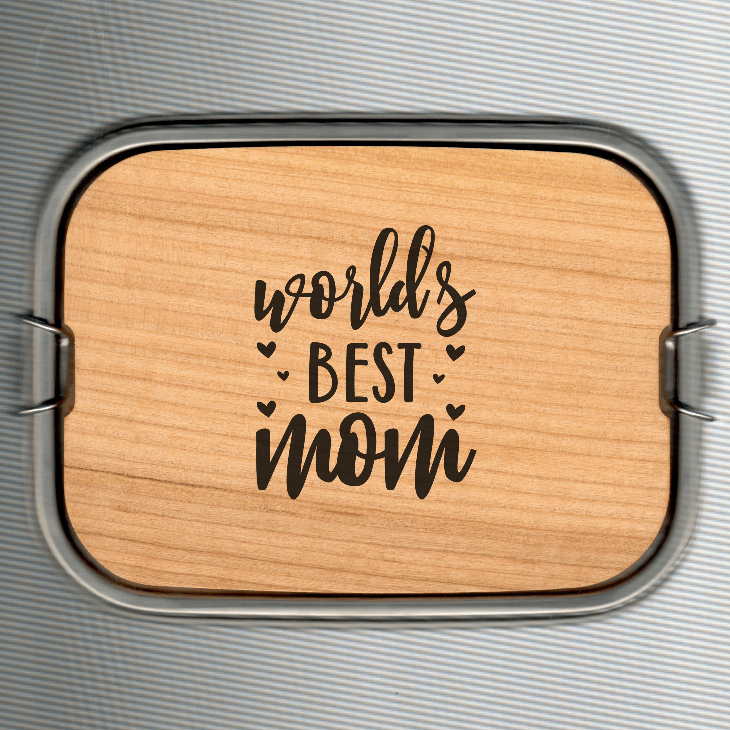 Lunchbox mit Schneidebrett Kirsche geölt – Bild 11