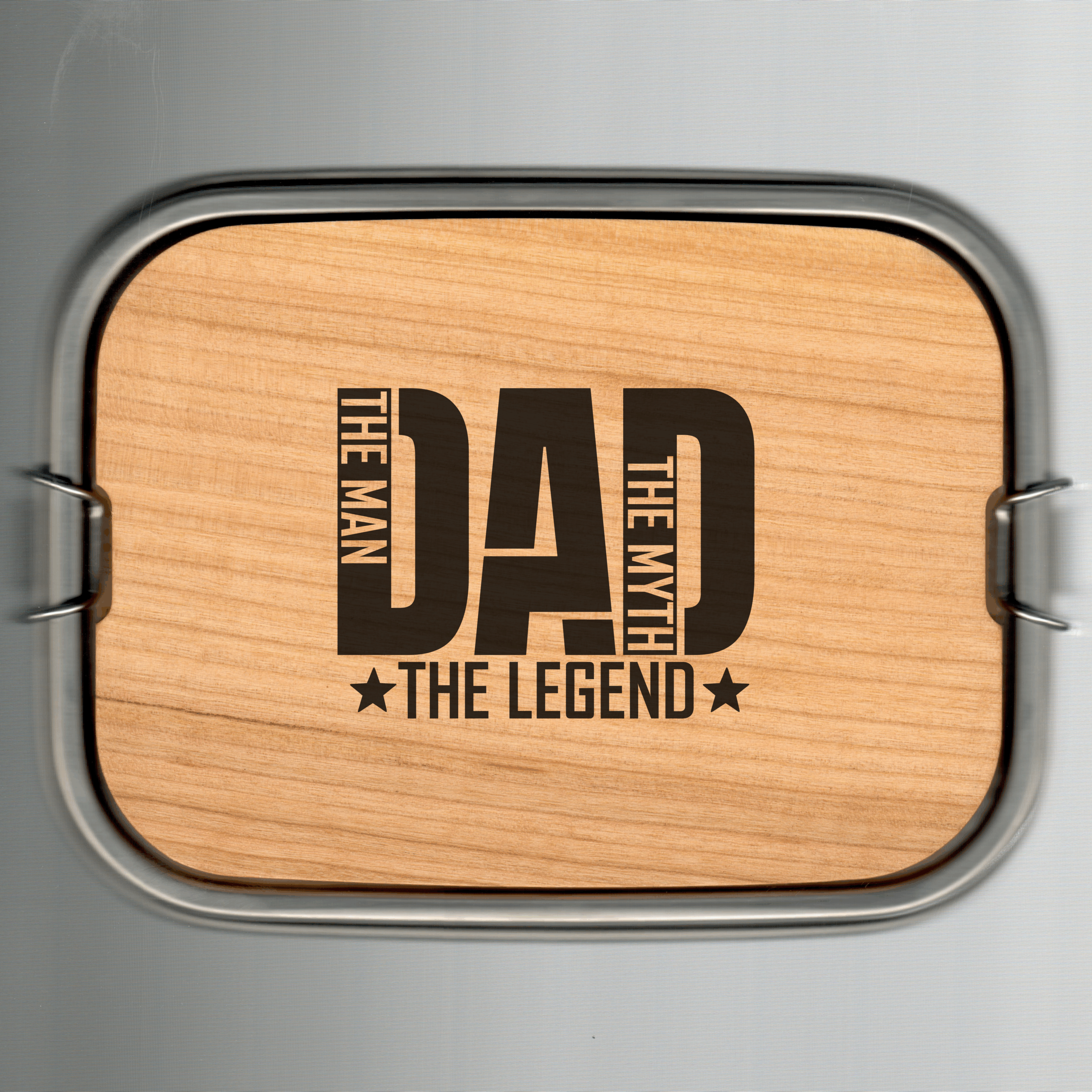 Lunchbox mit Schneidebrett Kirsche geölt – Bild 8