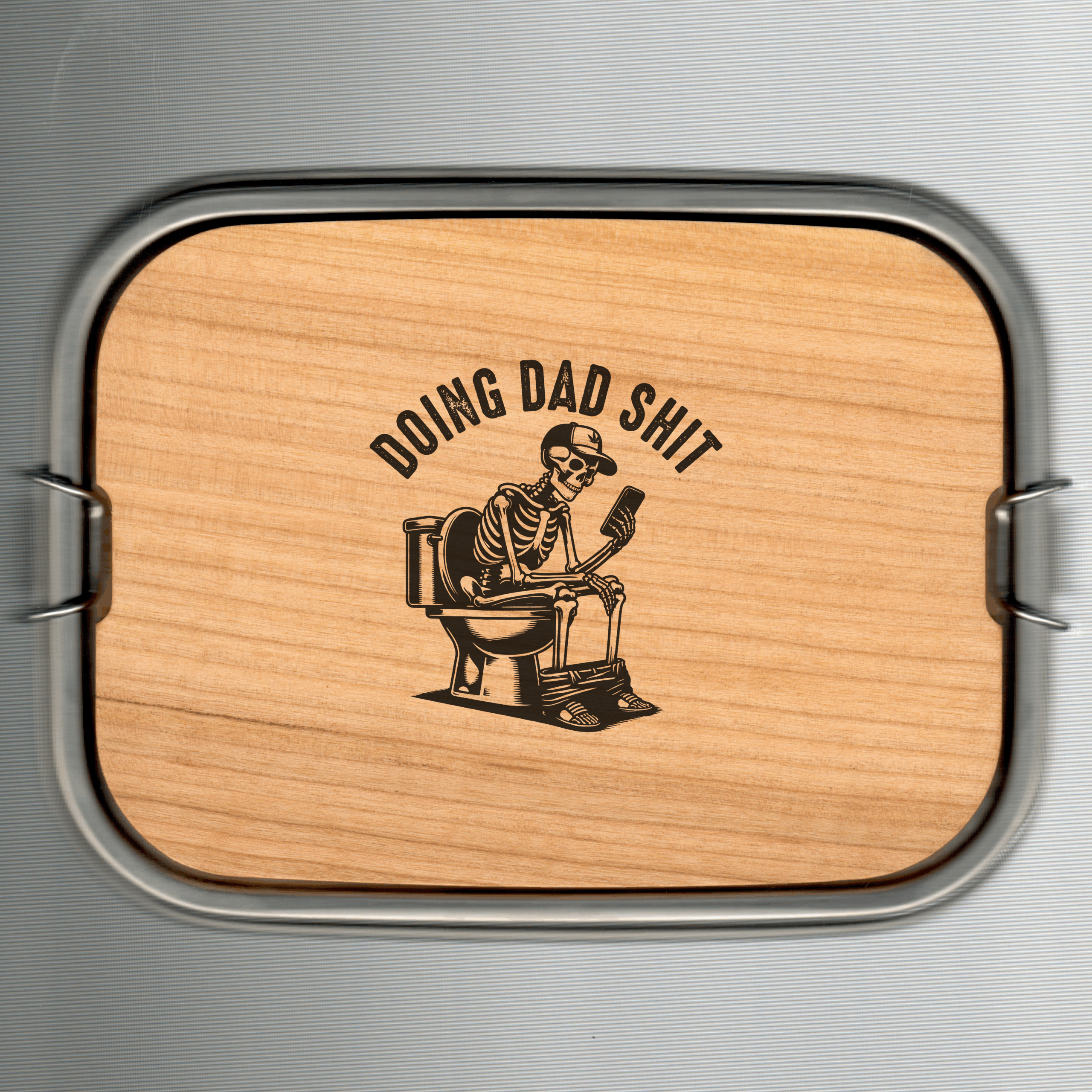 Lunchbox mit Schneidebrett Kirsche geölt – Bild 7