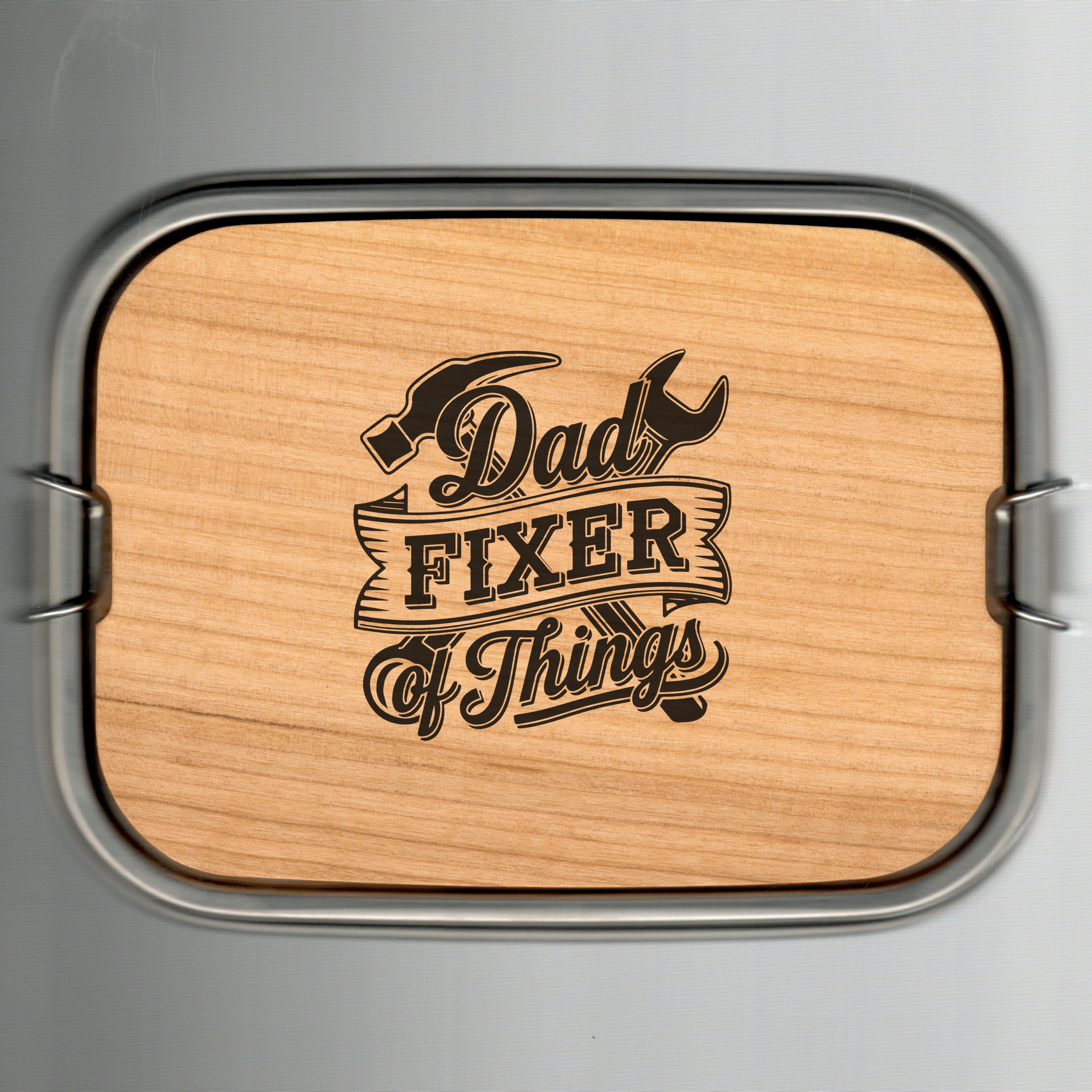 Lunchbox mit Schneidebrett Kirsche geölt – Bild 9